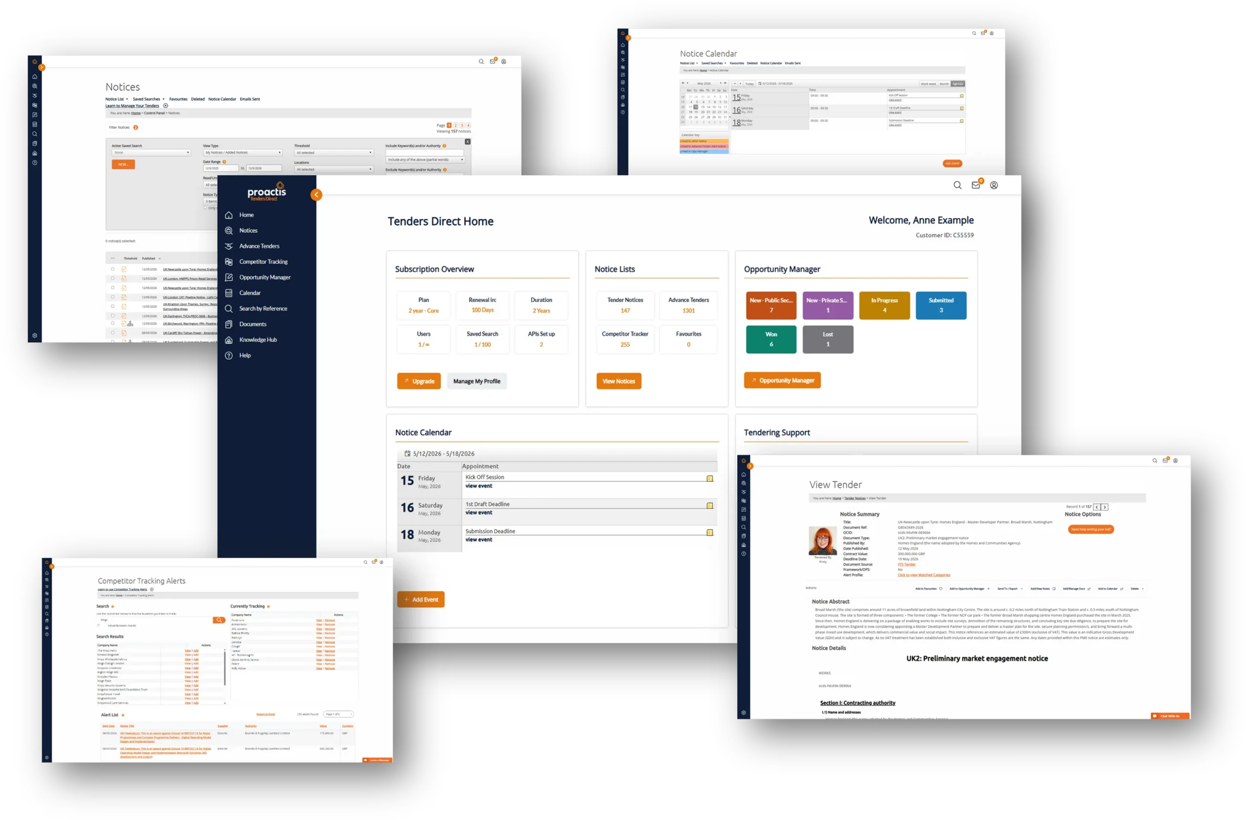 Tenders Direct Features
