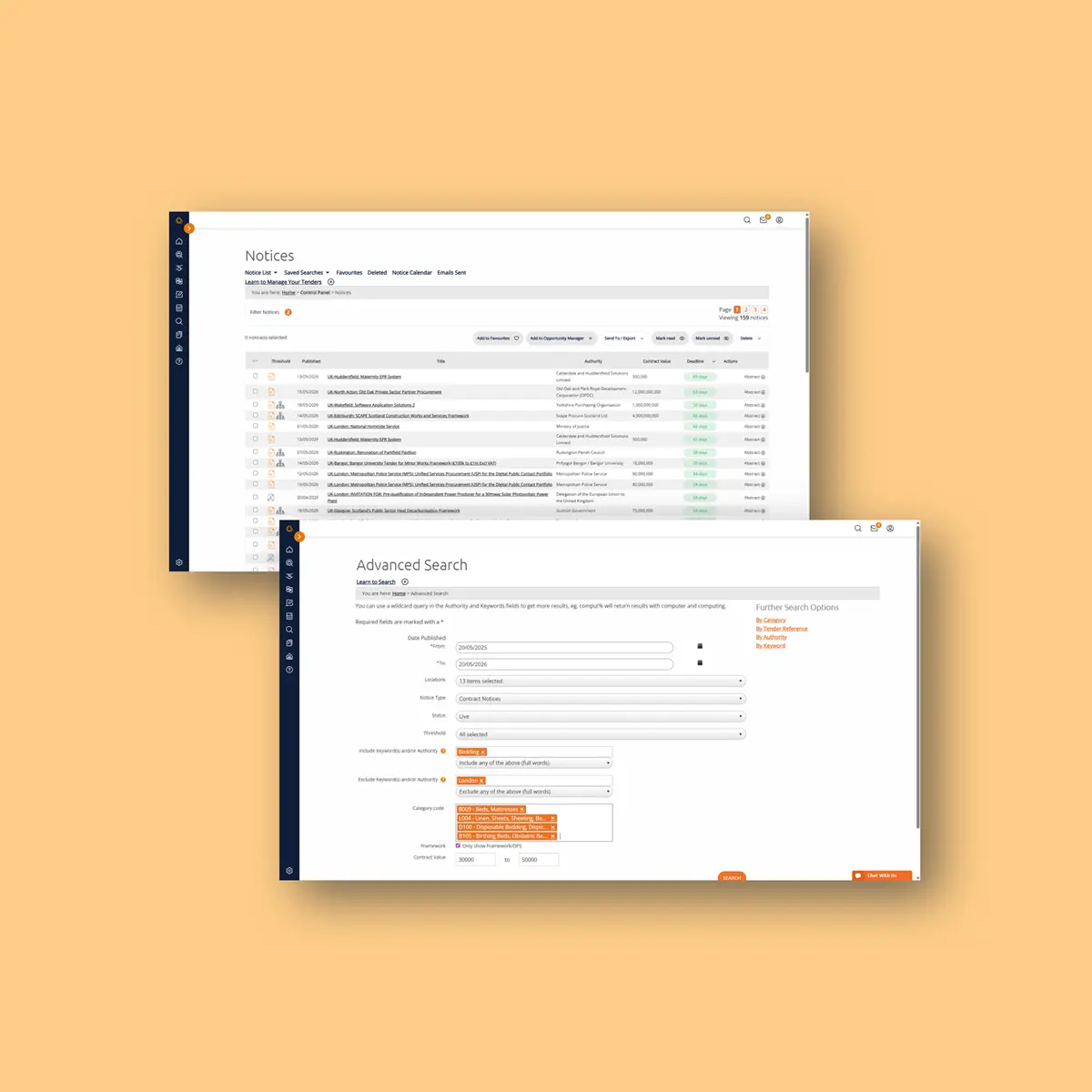 The UK's most comprehensive and accurate tender search tool.