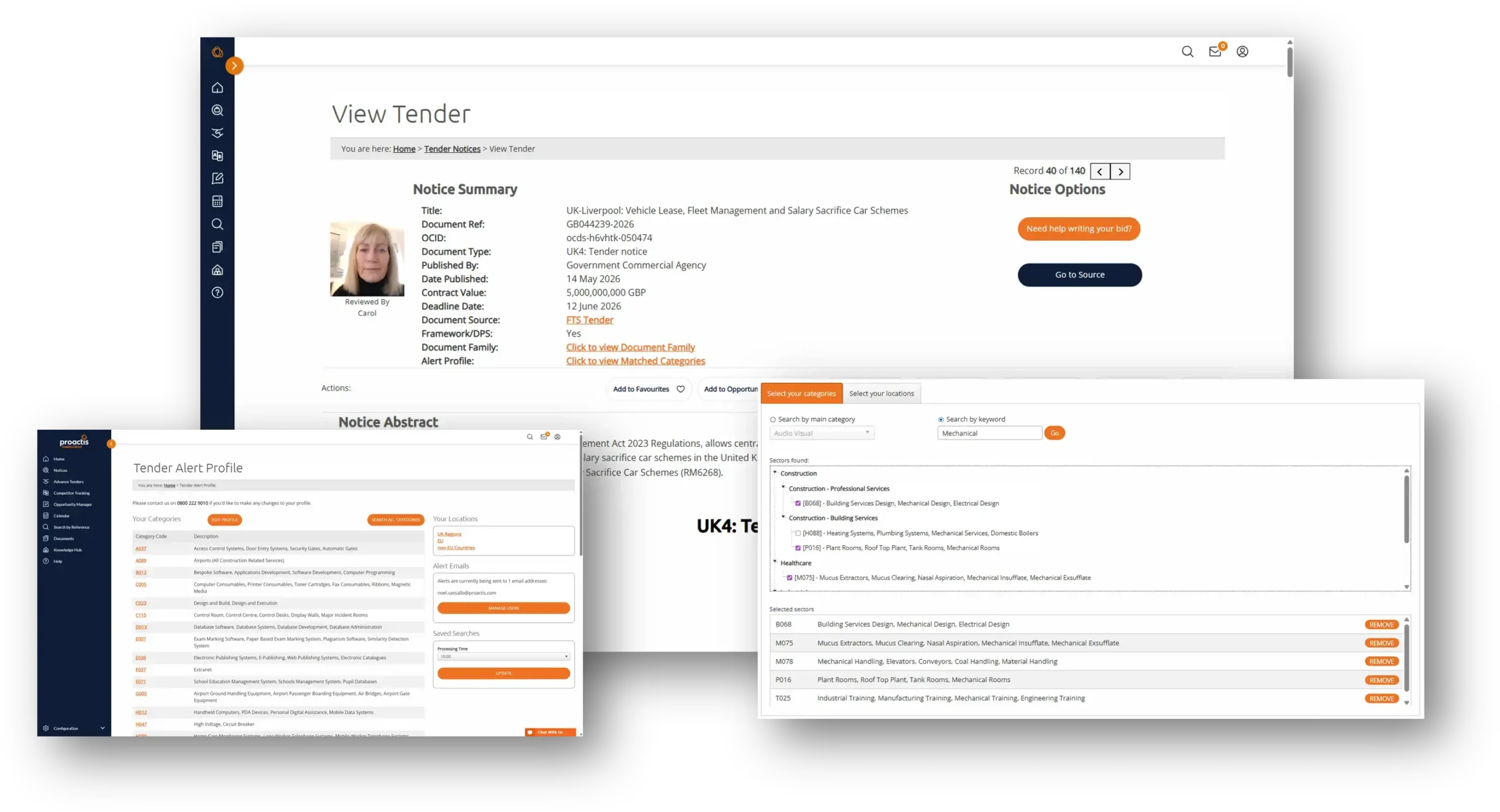 We have access to ever tender, and will match you to the most relevant opportunities.