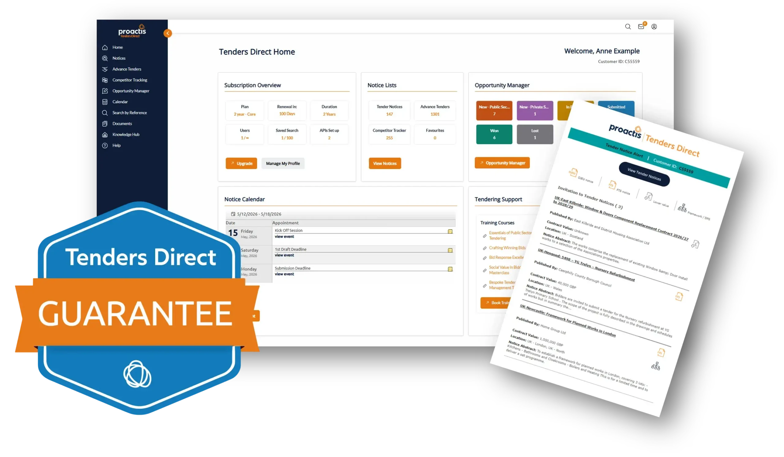 Every Tender Alert Subscription includes access to tools and features designed to help you identify opportunities earlier, understand your market and bid with greater confidence.